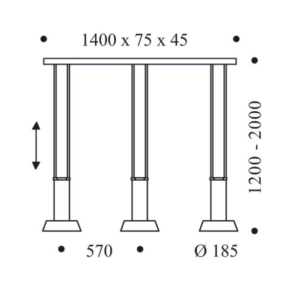 OLIGO Glance suspension LED 3 lampes grise mate Oligo