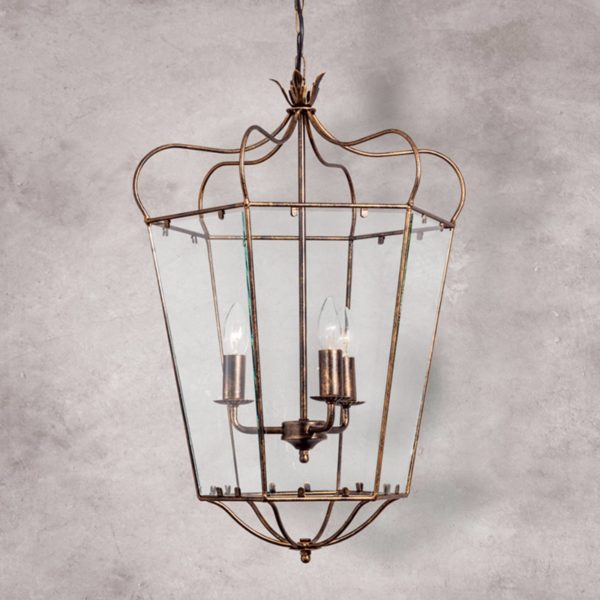 Orion Superbe suspension FALOTTA style lanterne,3 lampes Orion