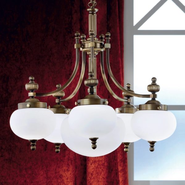 Orion Suspension 6 lumières noble DELIA
