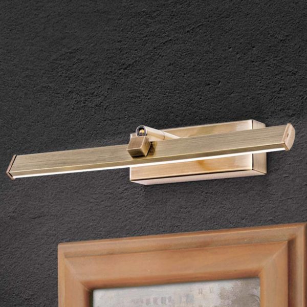 Orion Éclairage LED tableau Suren laiton ancien, 30 cm Orion
