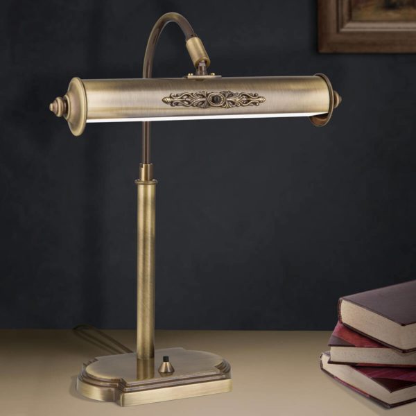 Orion Lampe de bureau Picture en laiton vieilli Orion