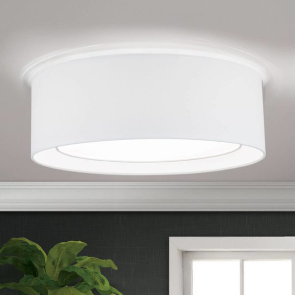Orion Plafonnier rond en tissu Antoni