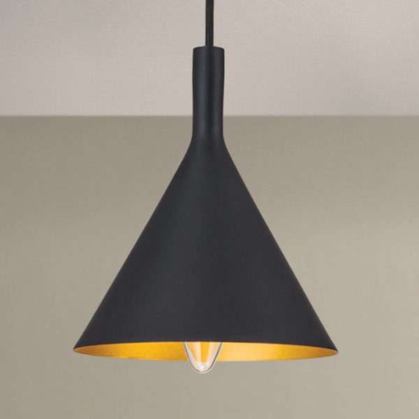 Orion Suspension conique Gunda or-noir Orion