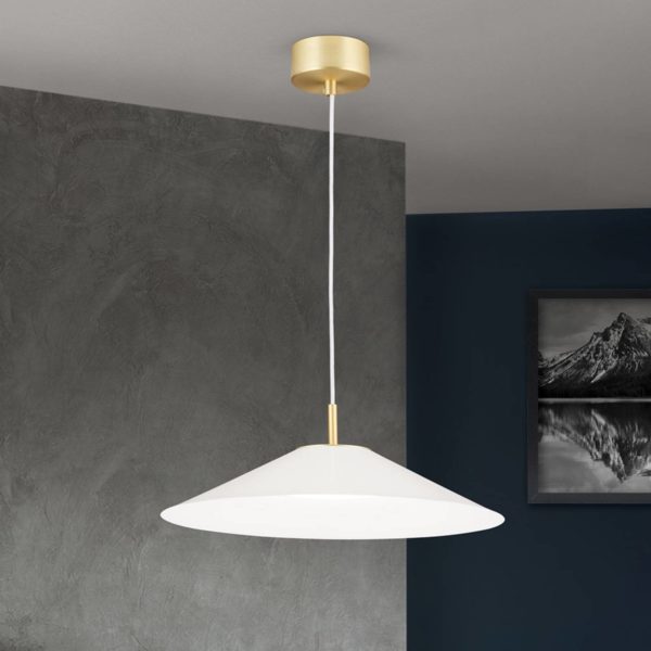 Orion Suspension LED Gourmet, abat-jour blanc Orion