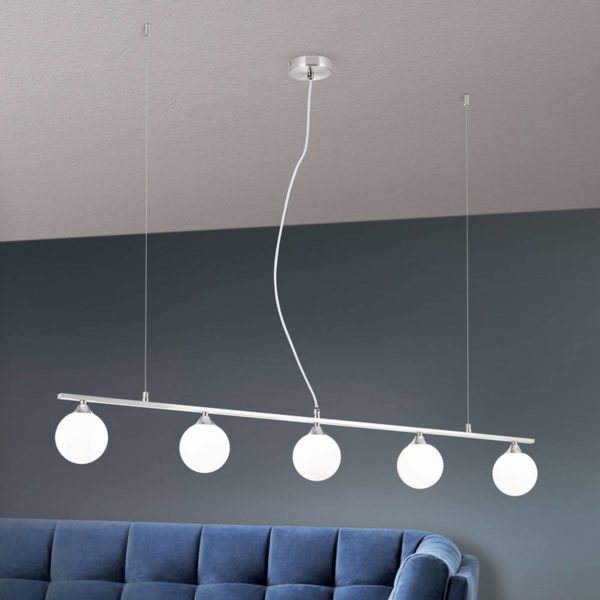 Orion Suspension Snowwhite à 5 lampes