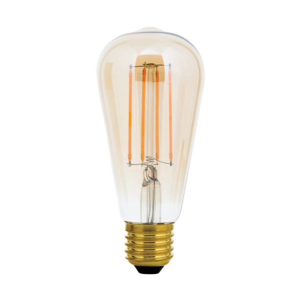 Orion Ampoule rustique LED E27 ST64 6W ambrée 2 200K dim Orion