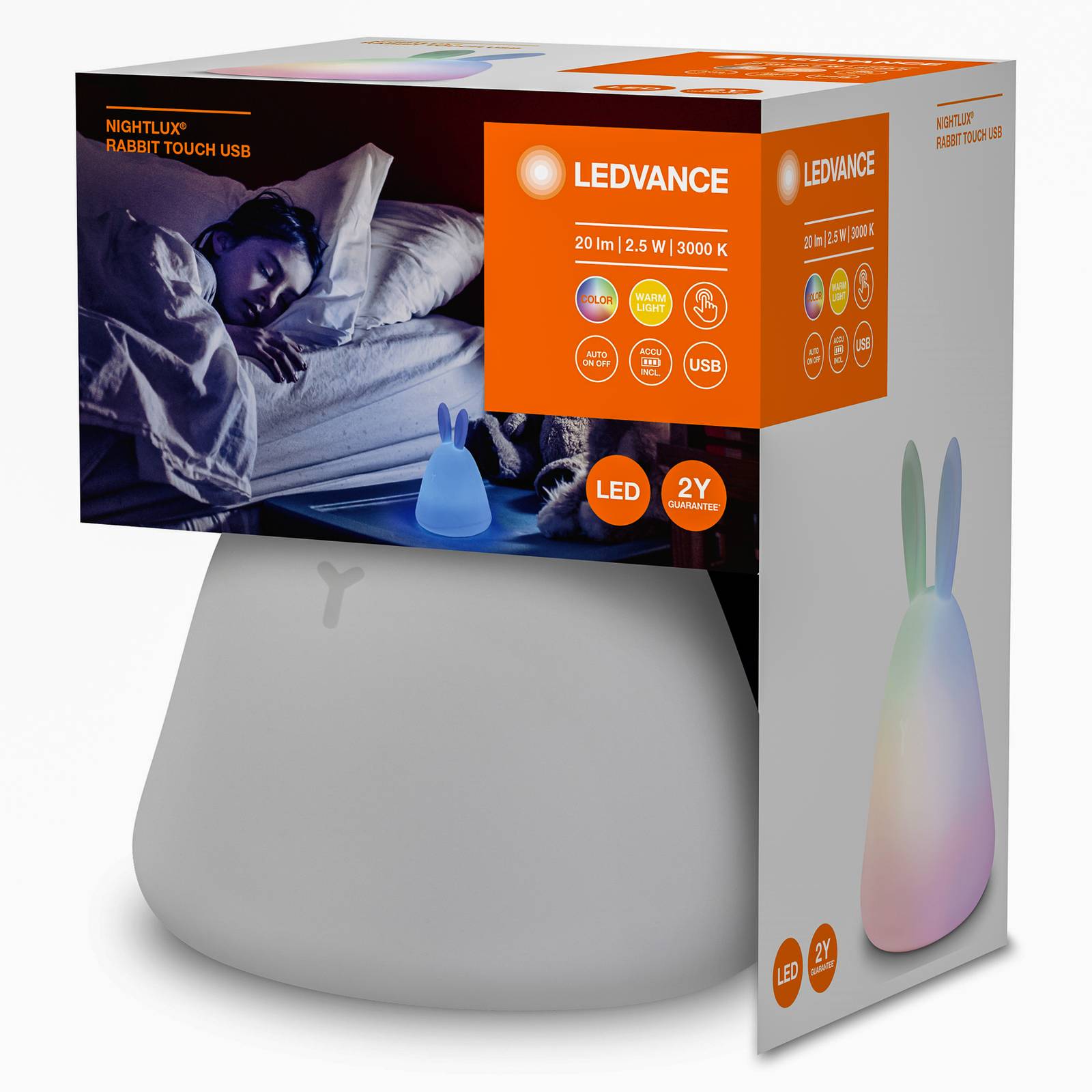 LEDVANCE Nightlux Touch Rabbit veilleuse LED RVB LEDVANCE