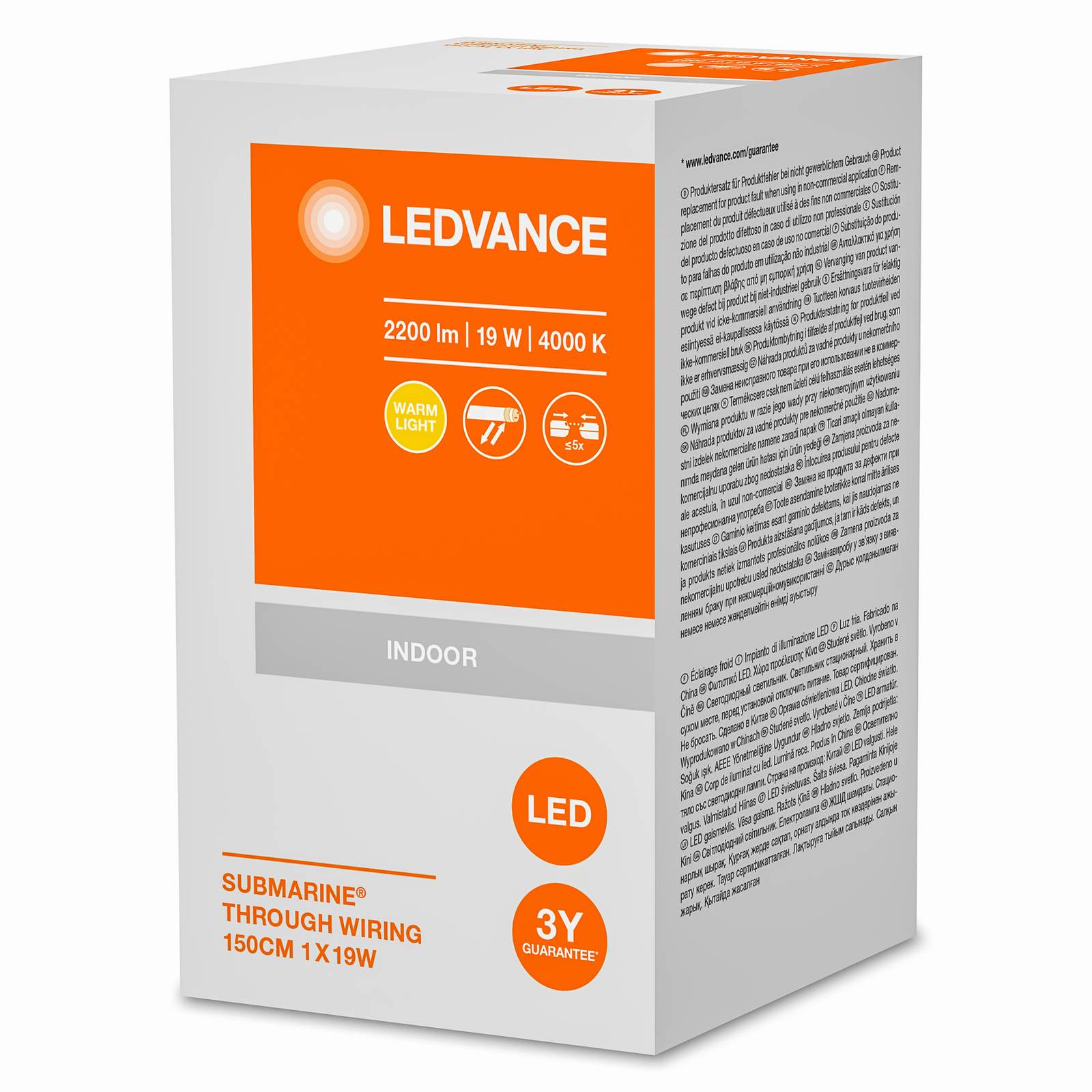 LEDVANCE Submarine Through-Wiring Plafond 156 cm LEDVANCE