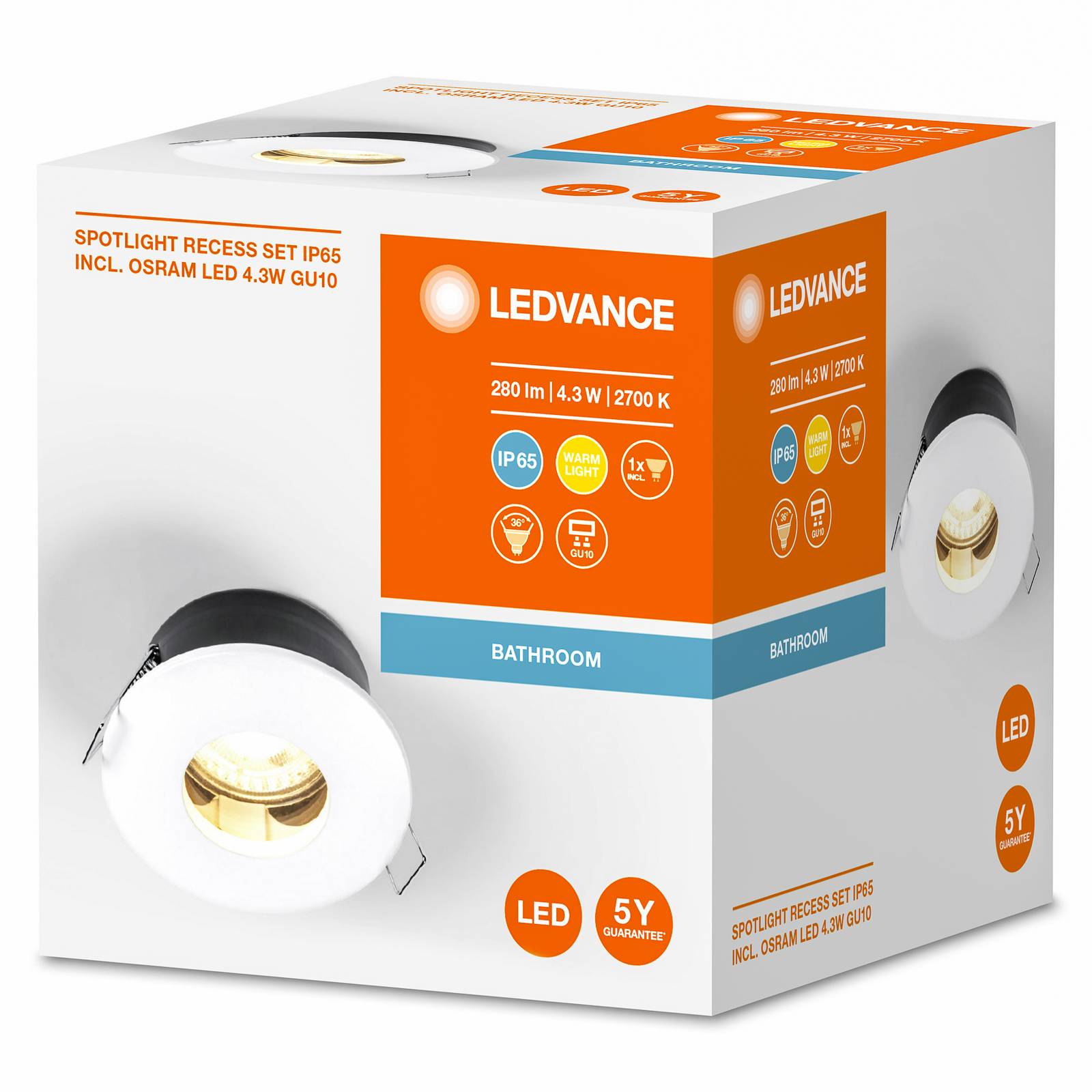 LEDVANCE Recess Twistlock encastrable IP65 blanche LEDVANCE