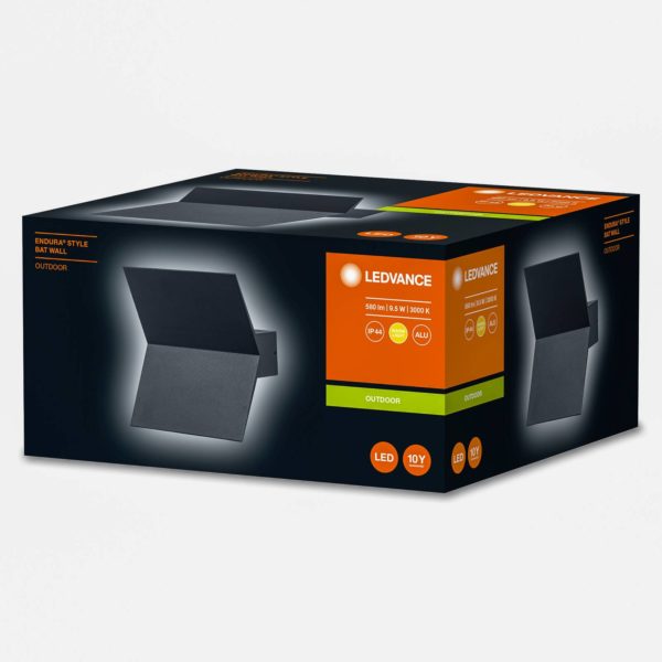 LEDVANCE Endura Style Bat applique LED grise LEDVANCE