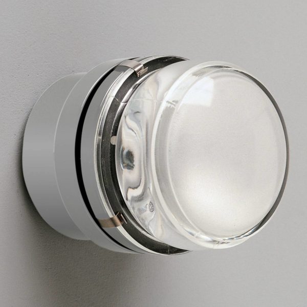 Oluce Fresnel - Applique murale avec lentille en verre IP44