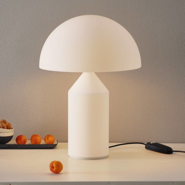 Oluce Atollo - Lampe à poser en verre de Murano