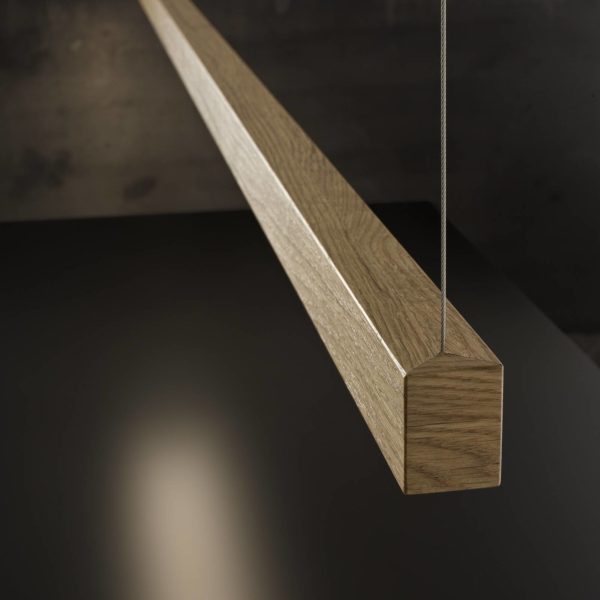 OLEV Lanacotta suspension LED en chêne