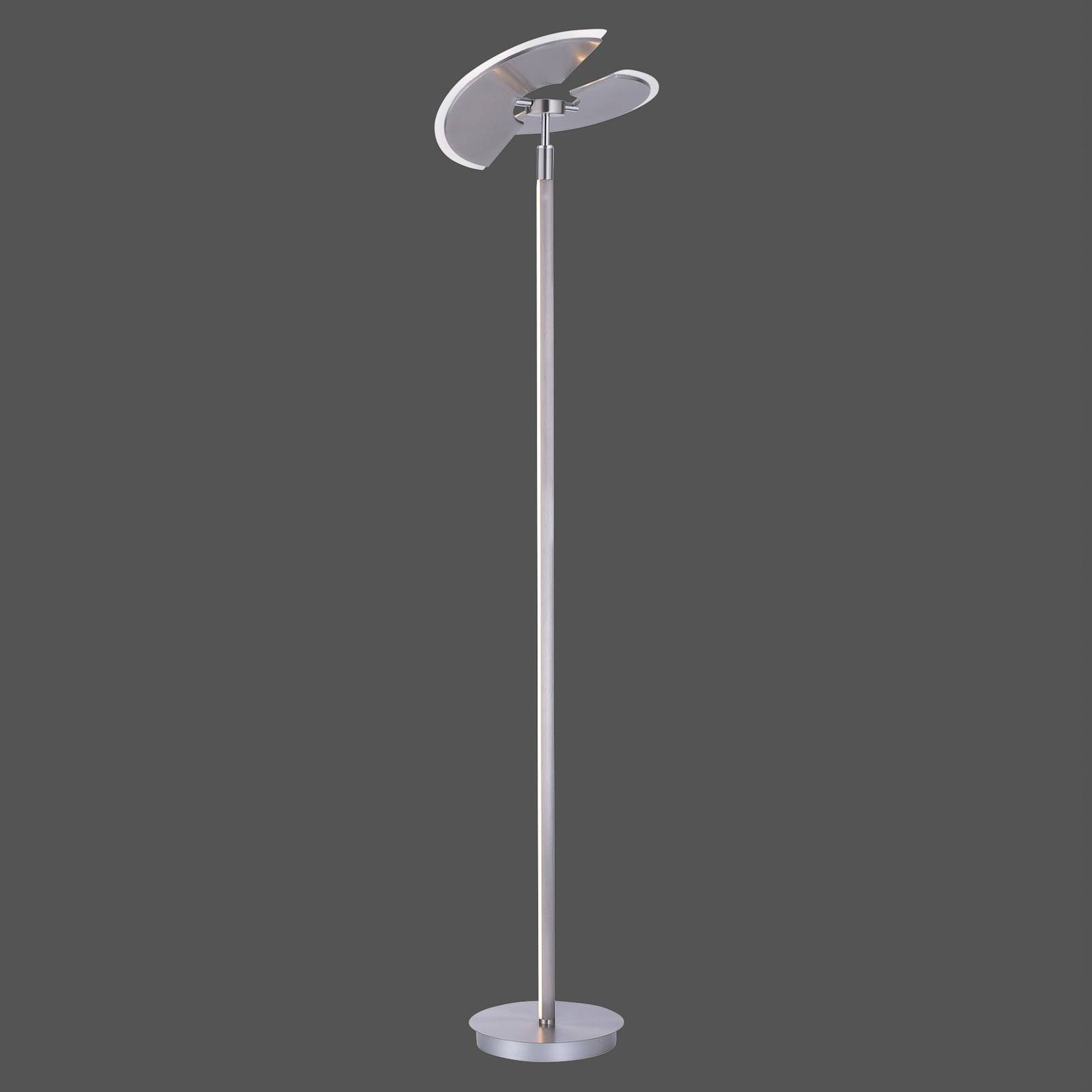 PURE Mutil lampadaire LED variateur CCT argenté Pure