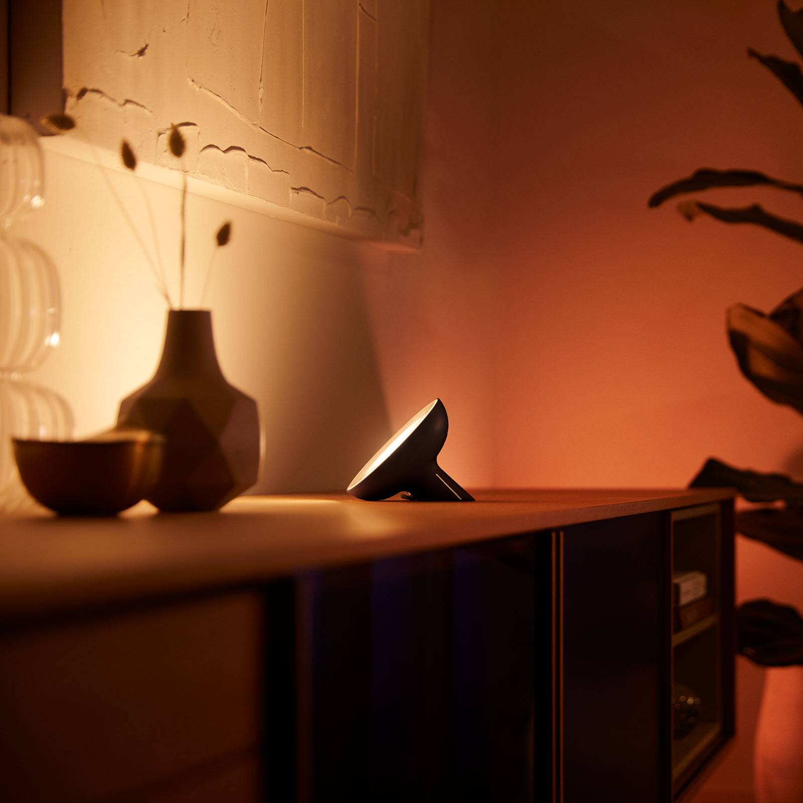 Philips Hue Bloom lampe table noire white & color Philips Hue