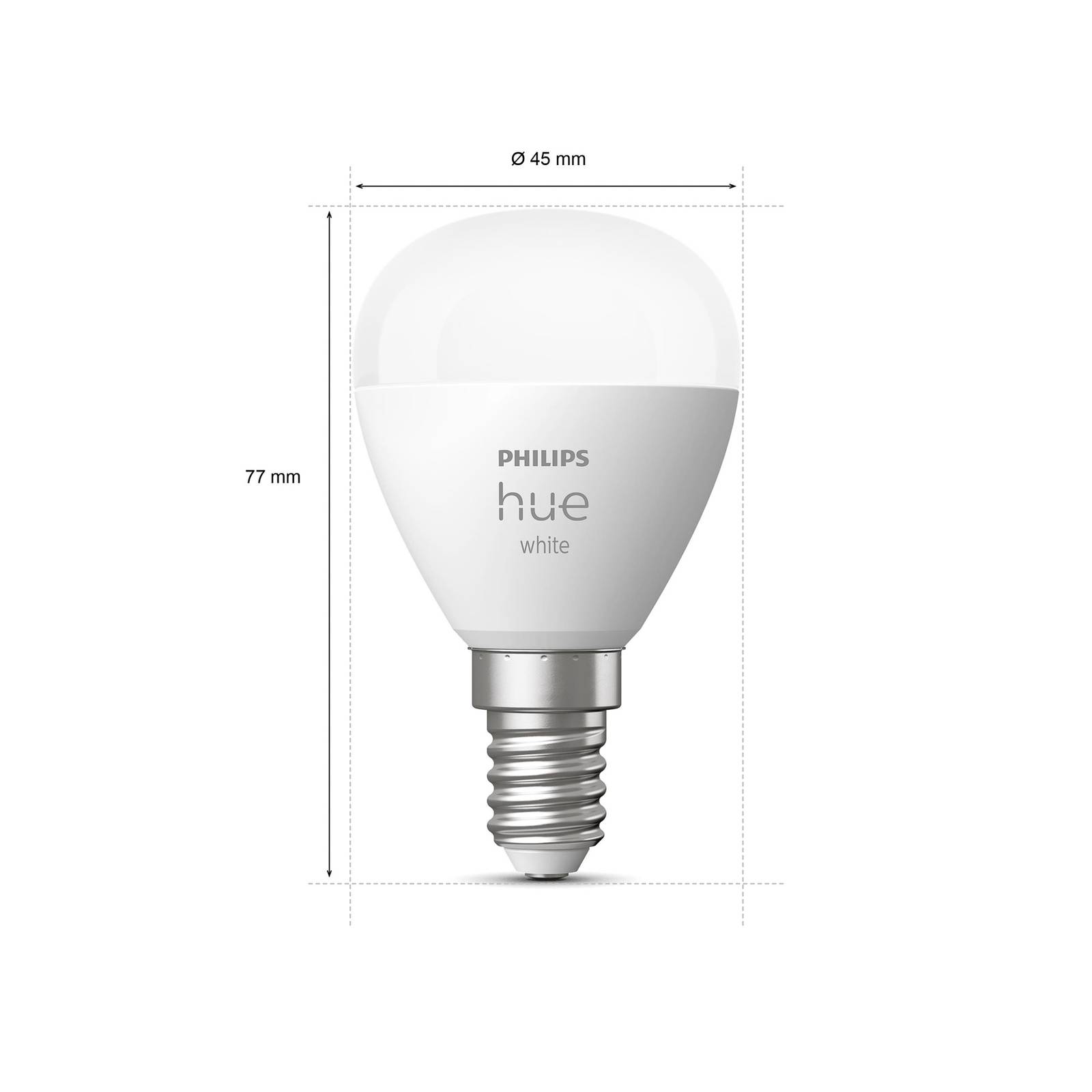 Philips Hue White ampoule goutte LED 2 x E14 5