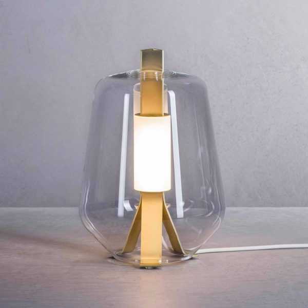 Prandina Luisa T1 lampe 2 700 K laiton/transparent Prandina