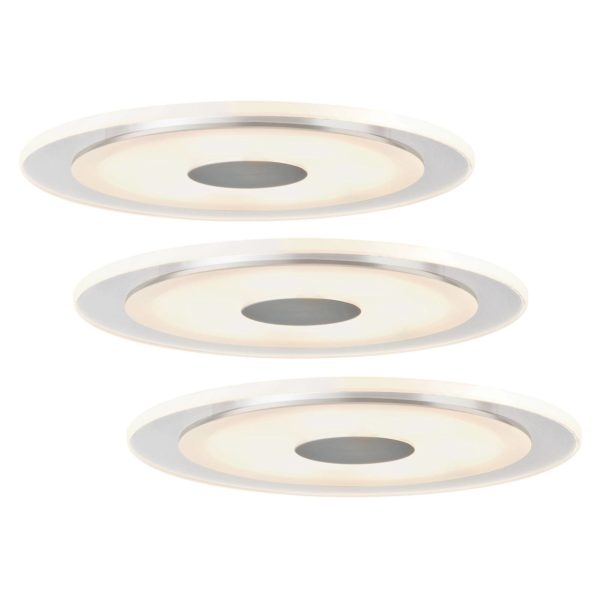 Paulmann Set de 3 luminaires LED à encastrer Whirl Paulmann
