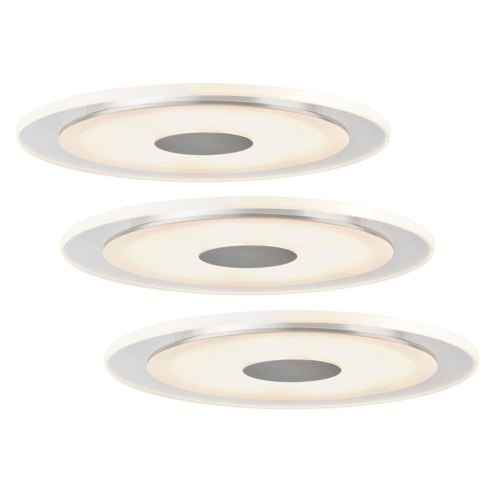 Paulmann Set de 3 luminaires LED à encastrer Whirl Paulmann