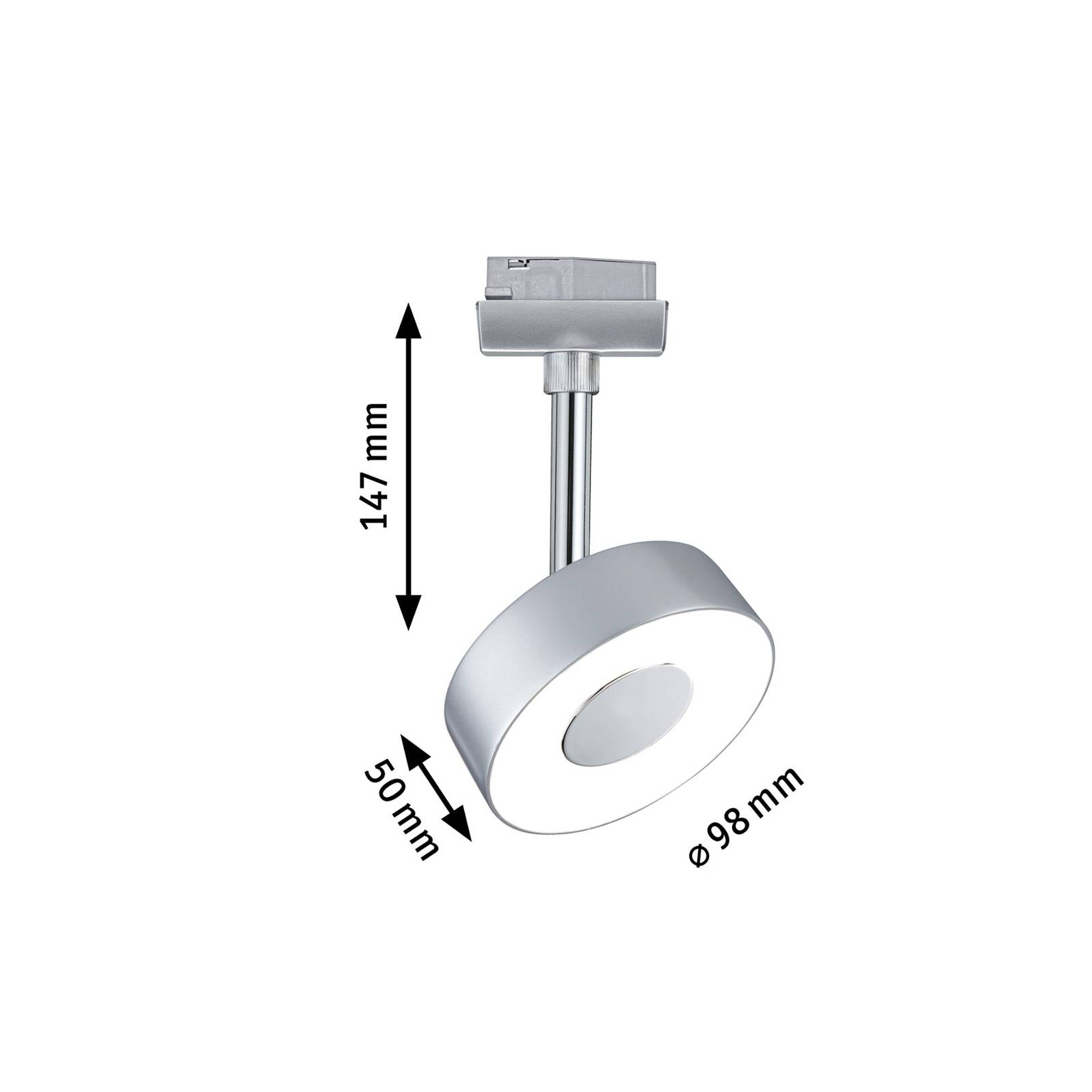 Paulmann URail Circle spot LED rond en chromé Paulmann