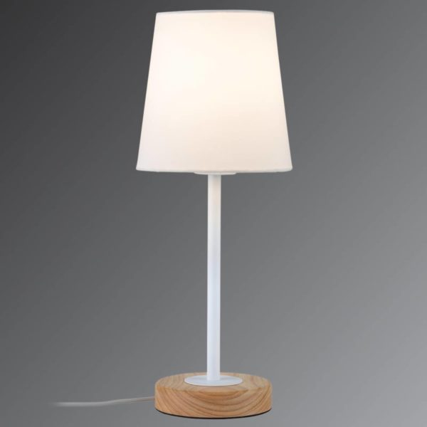 Paulmann Lampe à poser textile Stellan au design naturel Paulmann