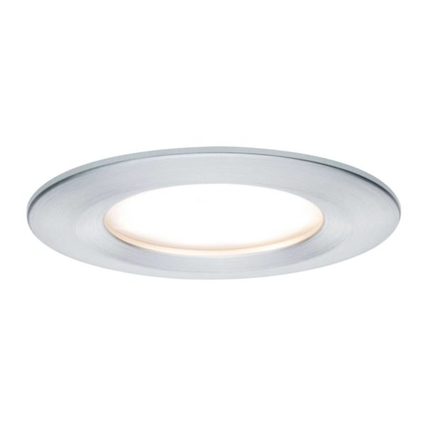 Paulmann lot 3 spots LED Slim Coin dimmable, alu Paulmann