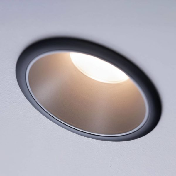 Paulmann Cole spot LED, argenté-noir Paulmann