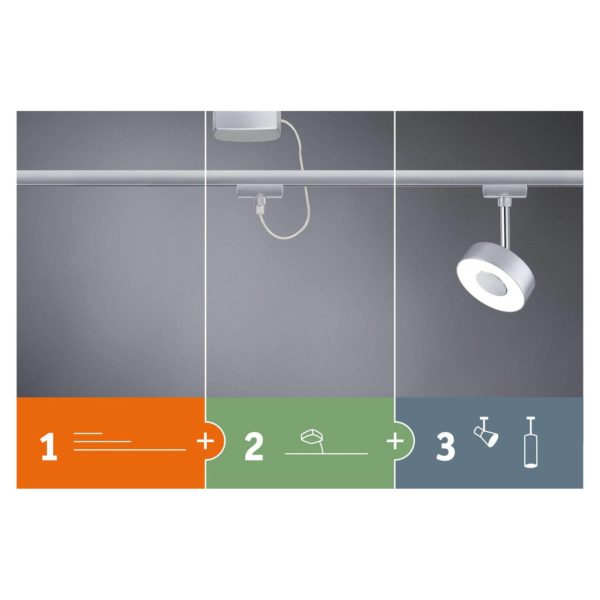 Paulmann URail spot Blossom en verre Paulmann