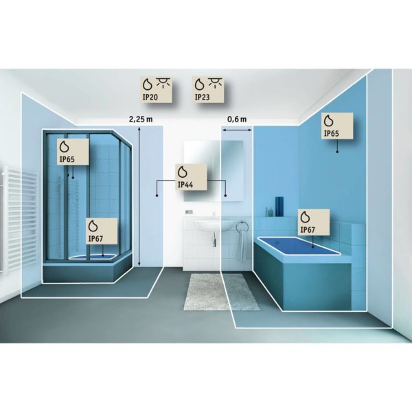 Paulmann miroir LED Jora IP44 WhiteSwitch Paulmann