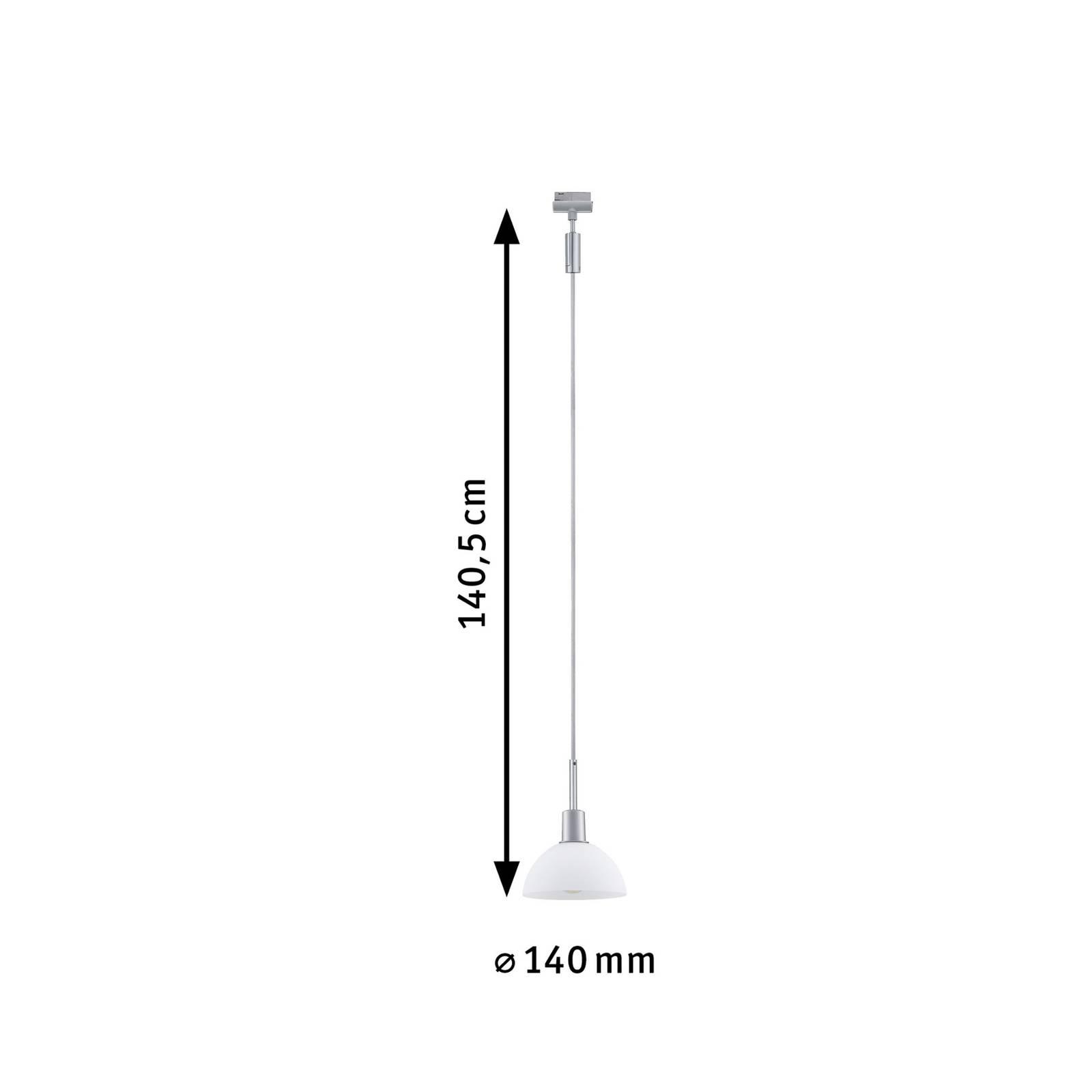 Paulmann URail suspension Sarrasani chromée/opale Paulmann