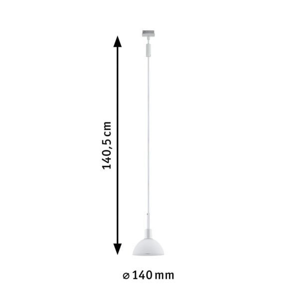 Paulmann URail suspension Sarrasani blanche/opale Paulmann