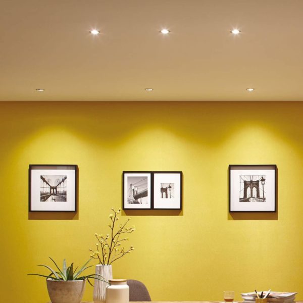 Paulmann Coin Slim 3 lampes LED chromées dimmables Paulmann