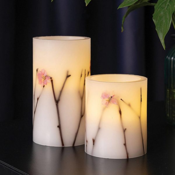 Pauleen Shiny Blossom Candle 2 bougies LED Pauleen