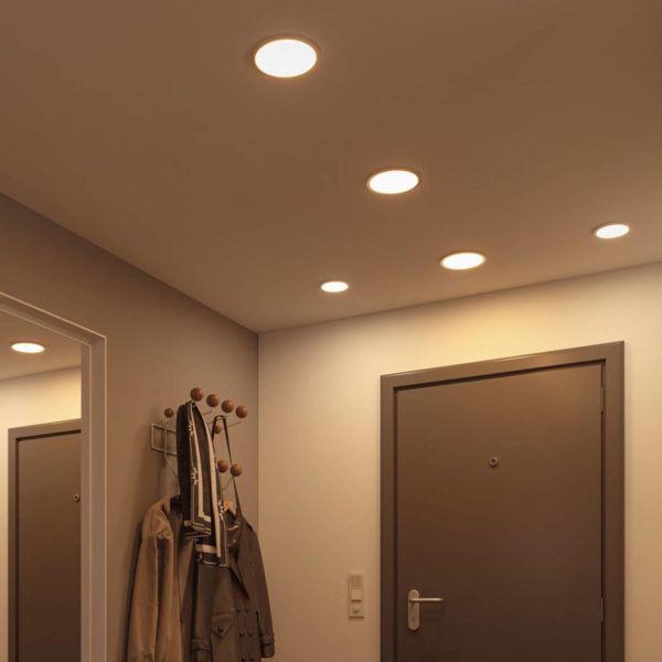 Paulmann panneau LED Areo 4000K rond chromé 11