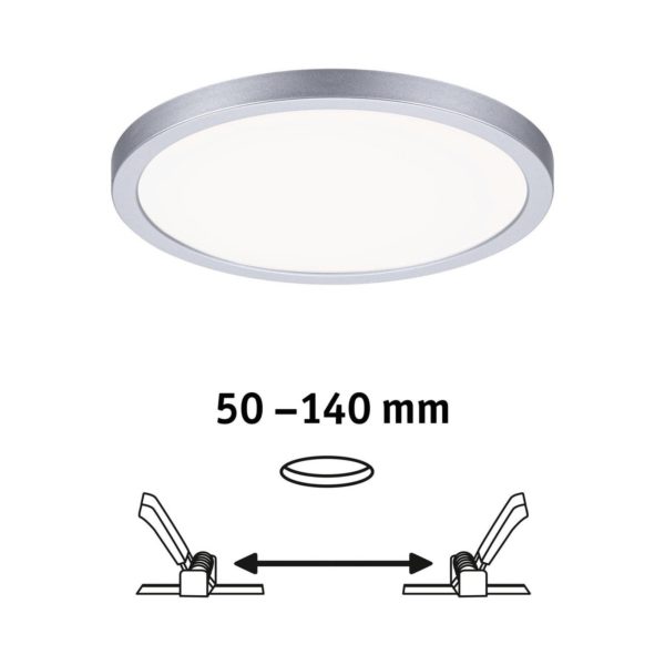 Paulmann panneau LED Areo 4000K rond chromé 17