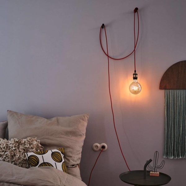 Paulmann Neordic Eldar suspension avec prise rouge Paulmann