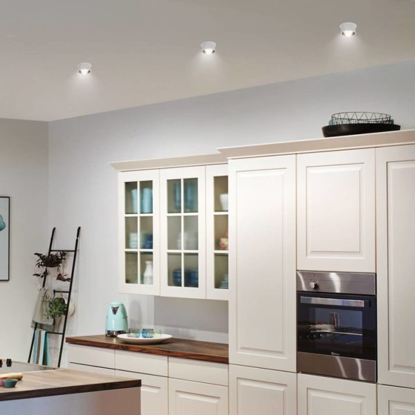 Paulmann Gil LED encastrable blanc/noir mat, par 3 Paulmann