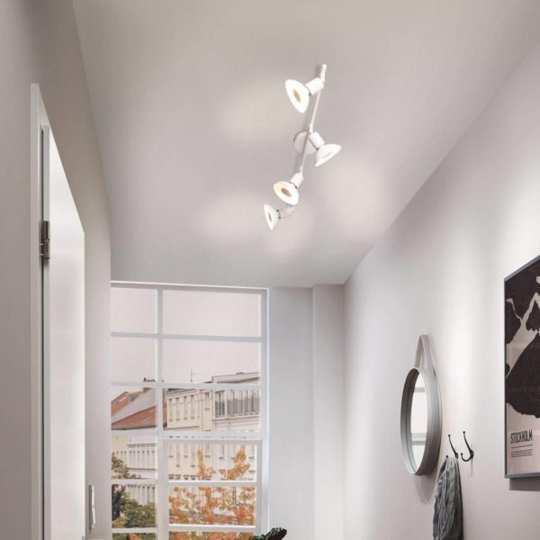Paulmann Carolina plafonnier spots blanc