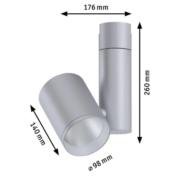 Paulmann Zeuz URail Spot 3.000K 39° chrome mat Paulmann
