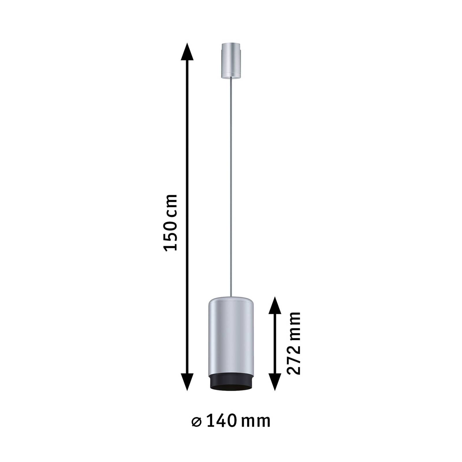 Paulmann Corus URail suspension chromée mate Paulmann