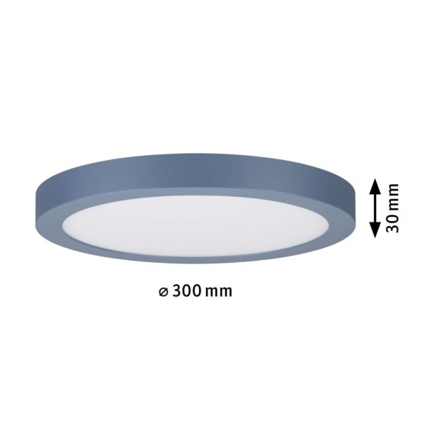 Paulmann Abia panneau LED 30 cm 2 700 K bleu gris Paulmann