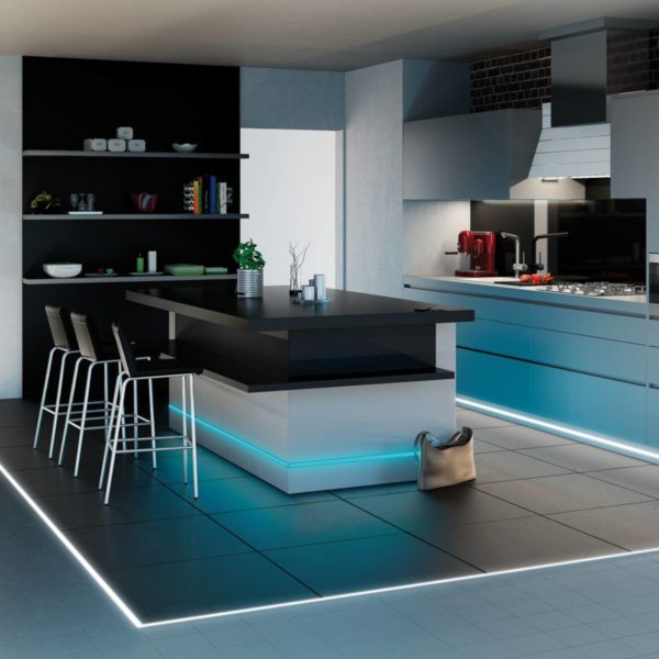 Profilé d'encastrement Paulmann Floor pour rubans LED LED 1m Paulmann