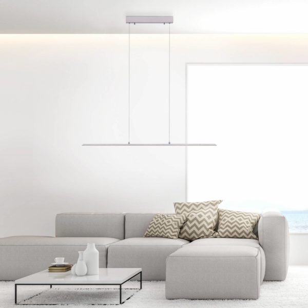 PURE Lite suspension LED 100 cm aluminium Pure