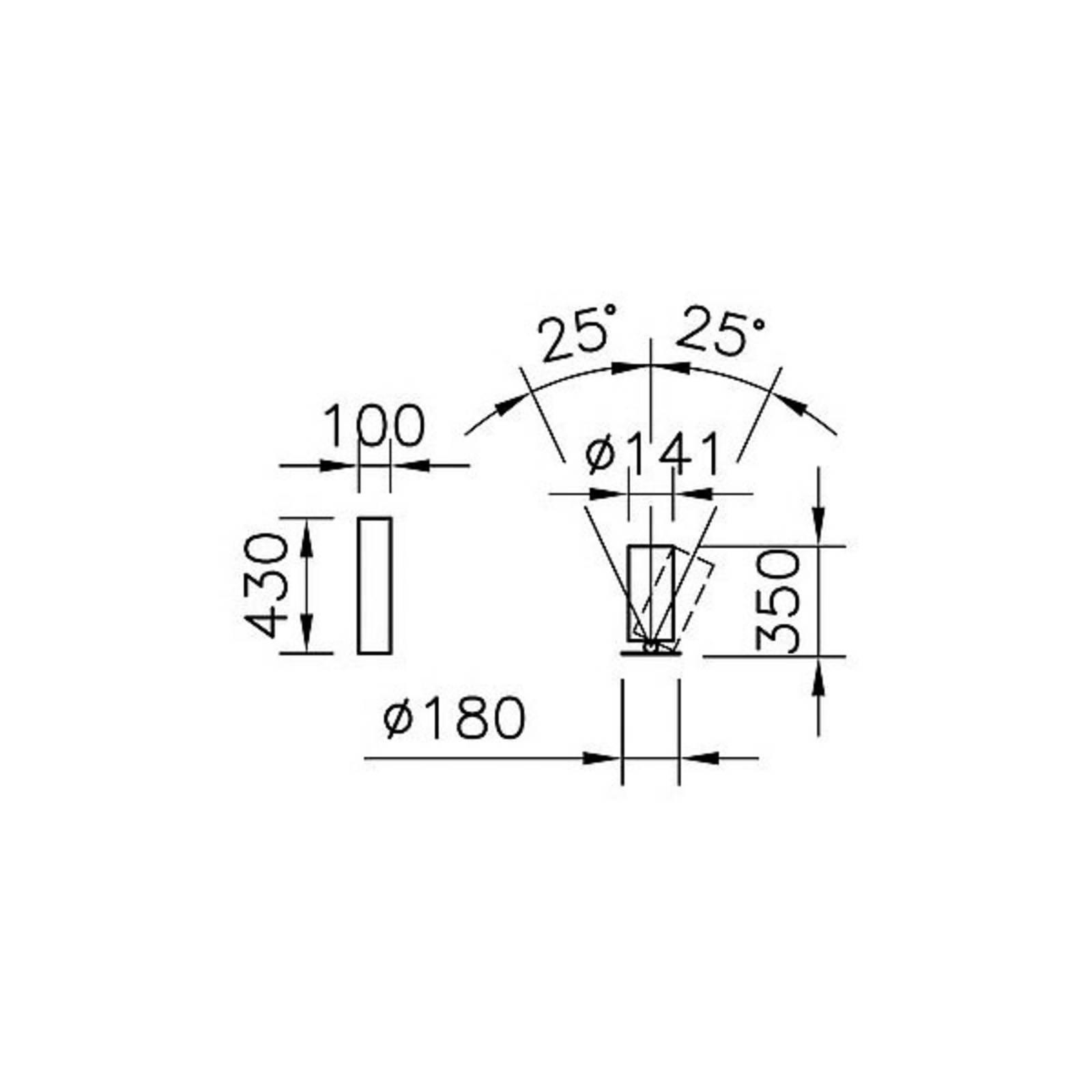 Regent Lighting Regent Stream Table étroit digital 143 W 380 noir Regent Lighting