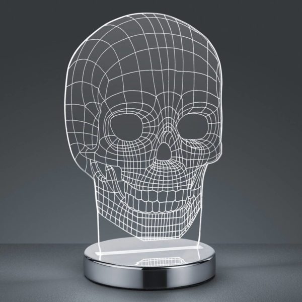 Reality Leuchten Couleur commutable - lampe à poser LED Skull Reality Leuchten