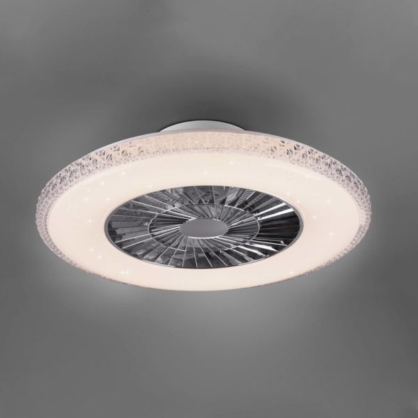 Reality Leuchten Ventilateur de plafond LED Harstad