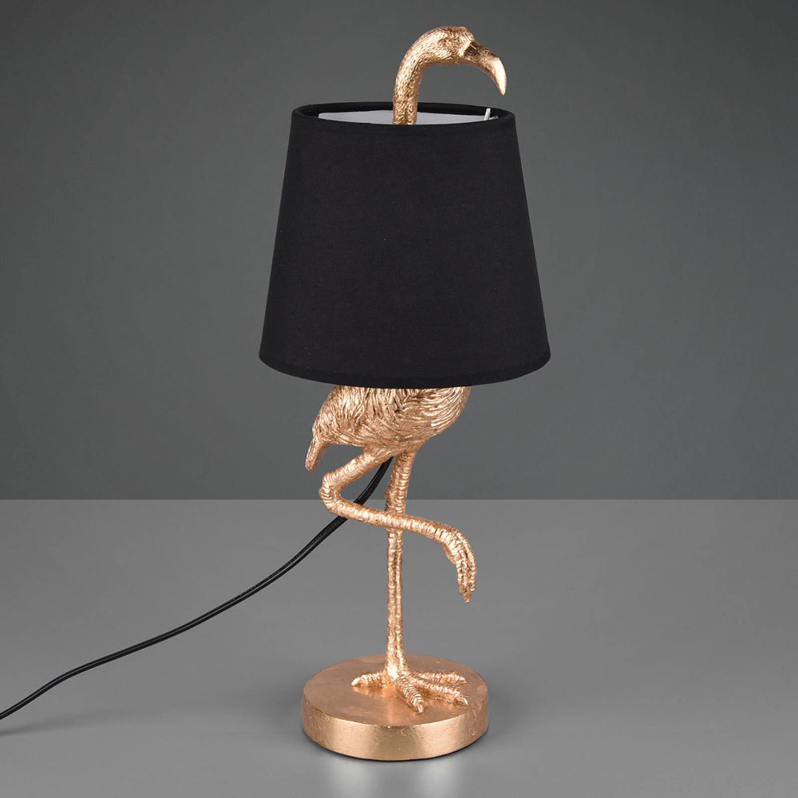 Reality Leuchten Lampe Lola à figurine flamand rose