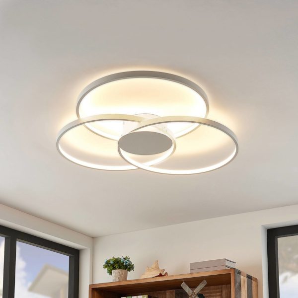 Lindby Riley Plafonnier LED à intensité variable