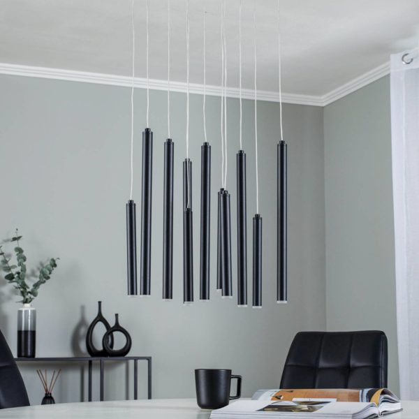Lindby Jolasi Suspension LED, à 11 lampes, 40 cm LINDBY
