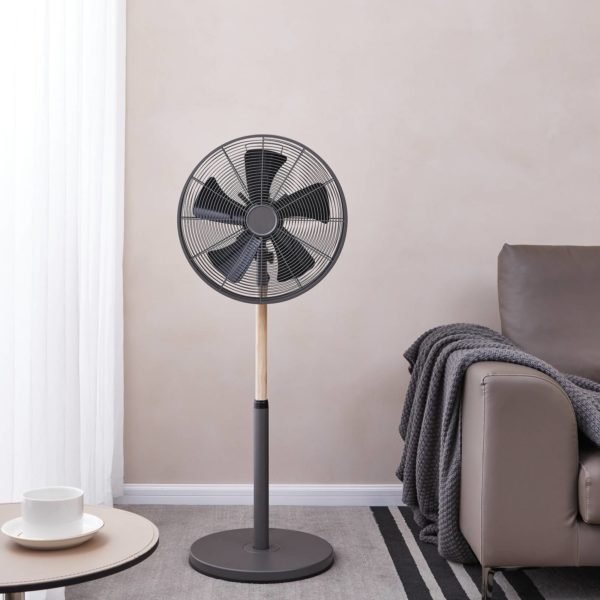 Starluna Gergo ventilateur sur pied, hévéa, gris Starluna